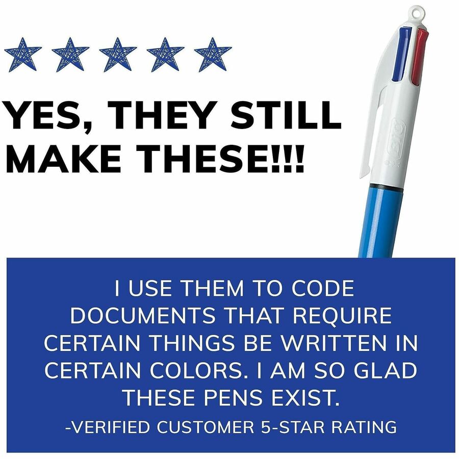 BIC 4-Color Retractable Ball Pen