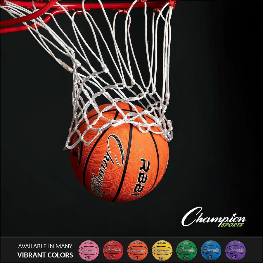 Champion Sports Size 7 Rubber Basketball Orange