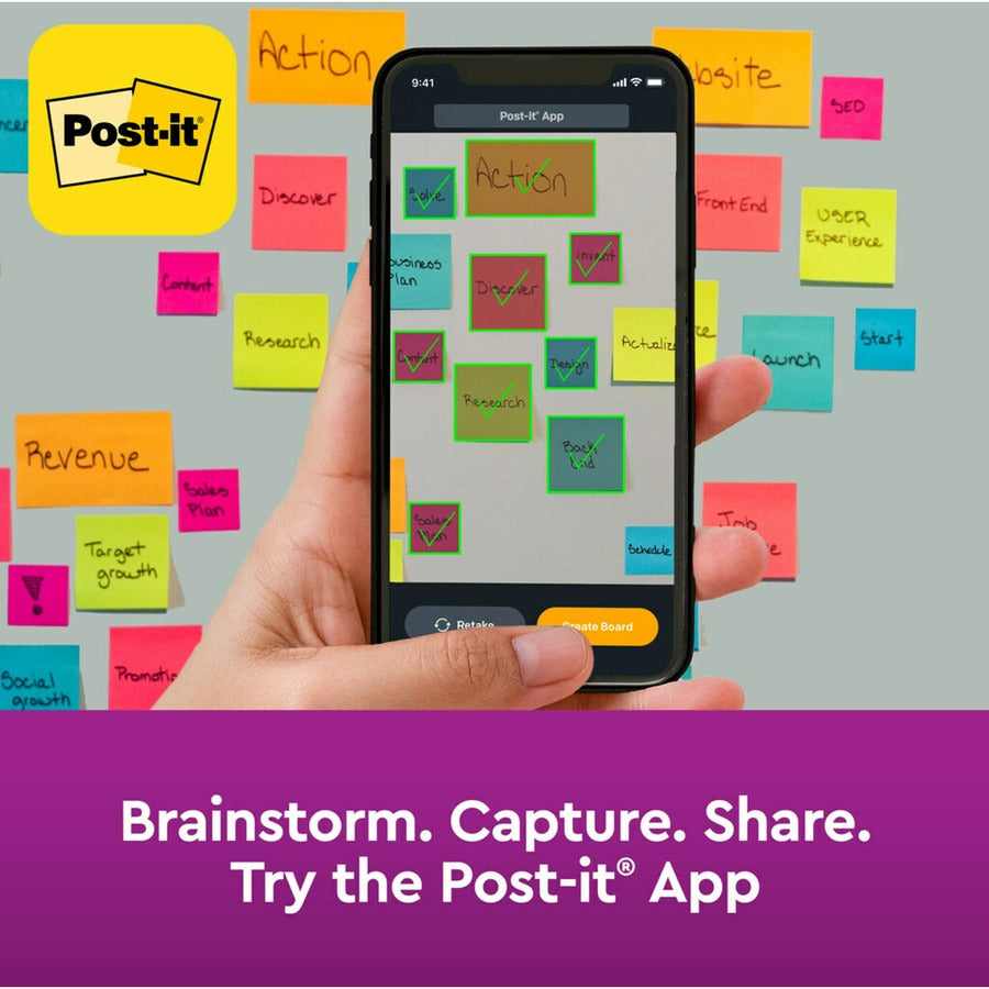 Post-it® Grid-Lined Notes