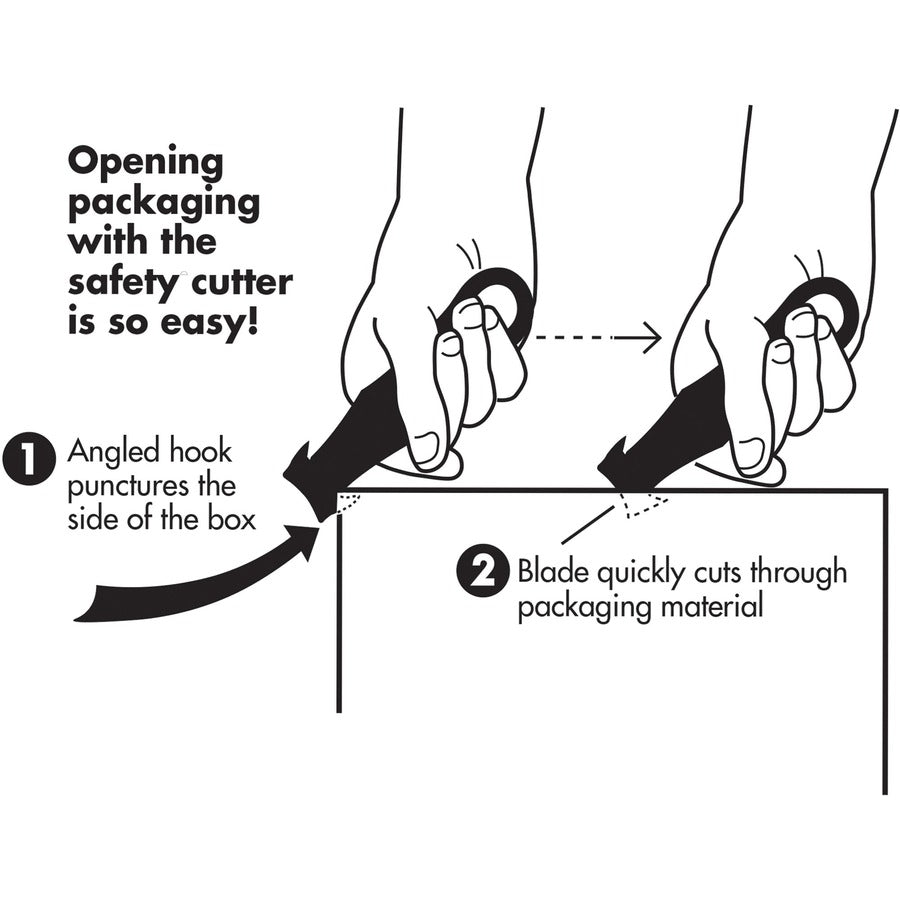 Garvey Steel Blade Plastic Handle Safety Cutter