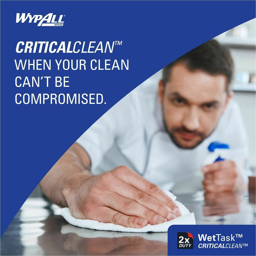 Wypall CriticalClean WetTask Wipers & Bucket