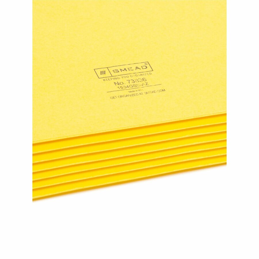 Smead Straight Tab Cut Letter Recycled File Pocket