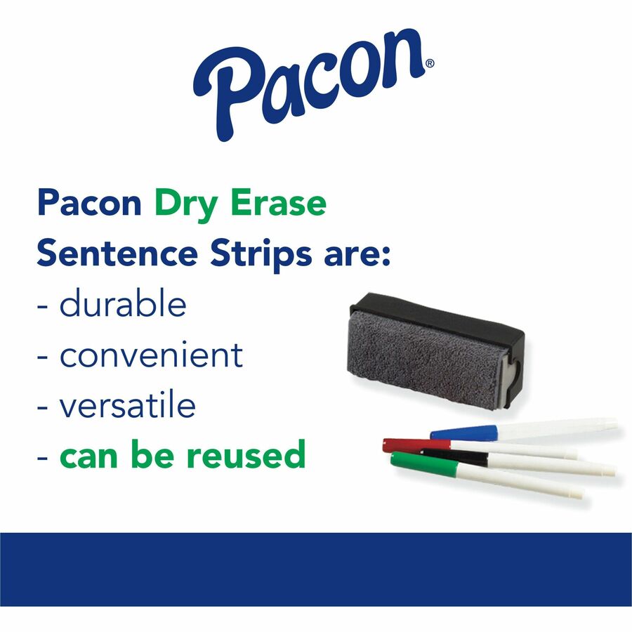 Pacon® Dry Erase Sentence Strips