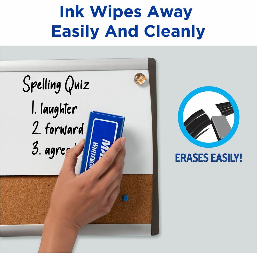 Avery® Marks A Lot Dry Erase Markers, Desk/Pen-Style, 24 Assorted