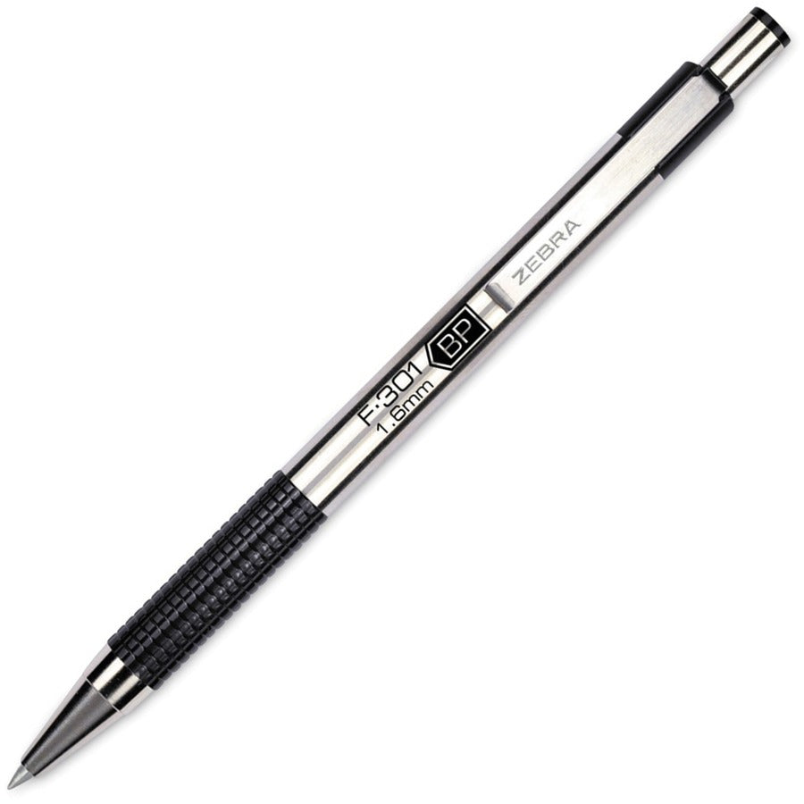 Zebra STEEL 3 Series F-301 Retractable Ballpoint Pen