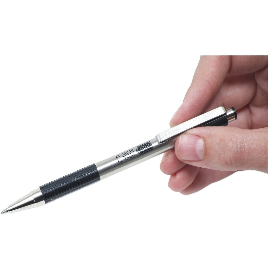 Zebra STEEL 3 Series F-301 Retractable Ballpoint Pen