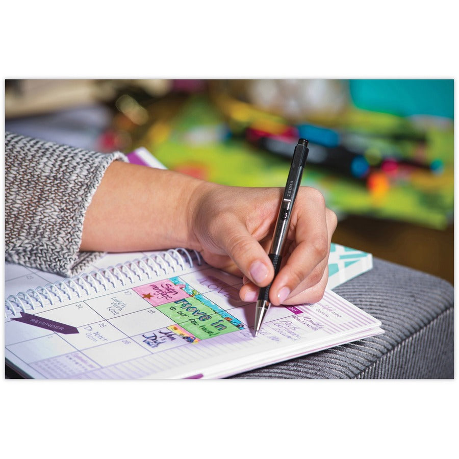 Zebra STEEL 3 Series F-301 Retractable Ballpoint Pen