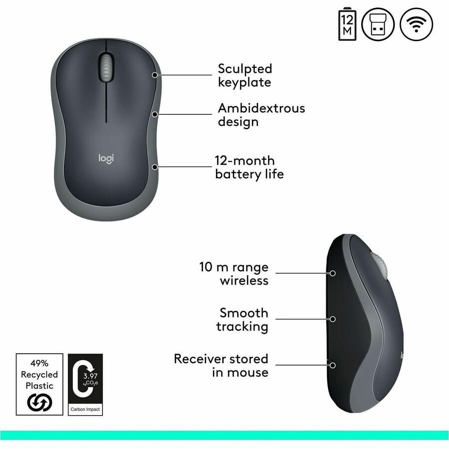 Logitech Plug-and-Play Wireless Mouse