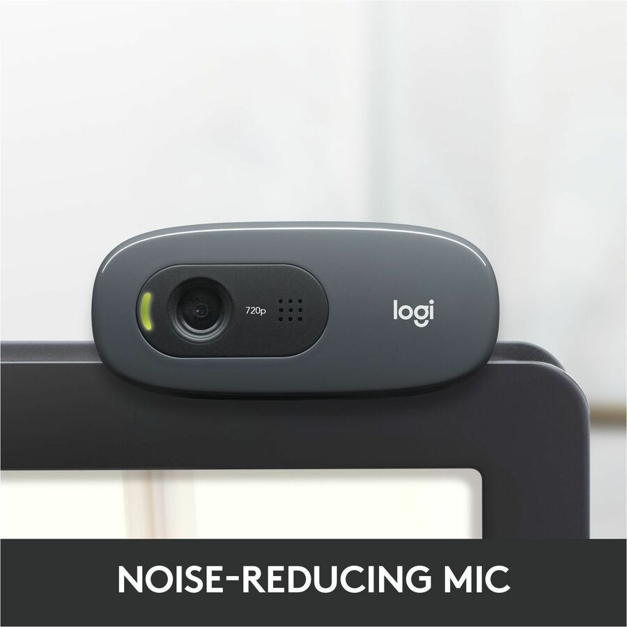 Logitech C270 Webcam - 30 fps - Black - USB 2.0 - 1 Each