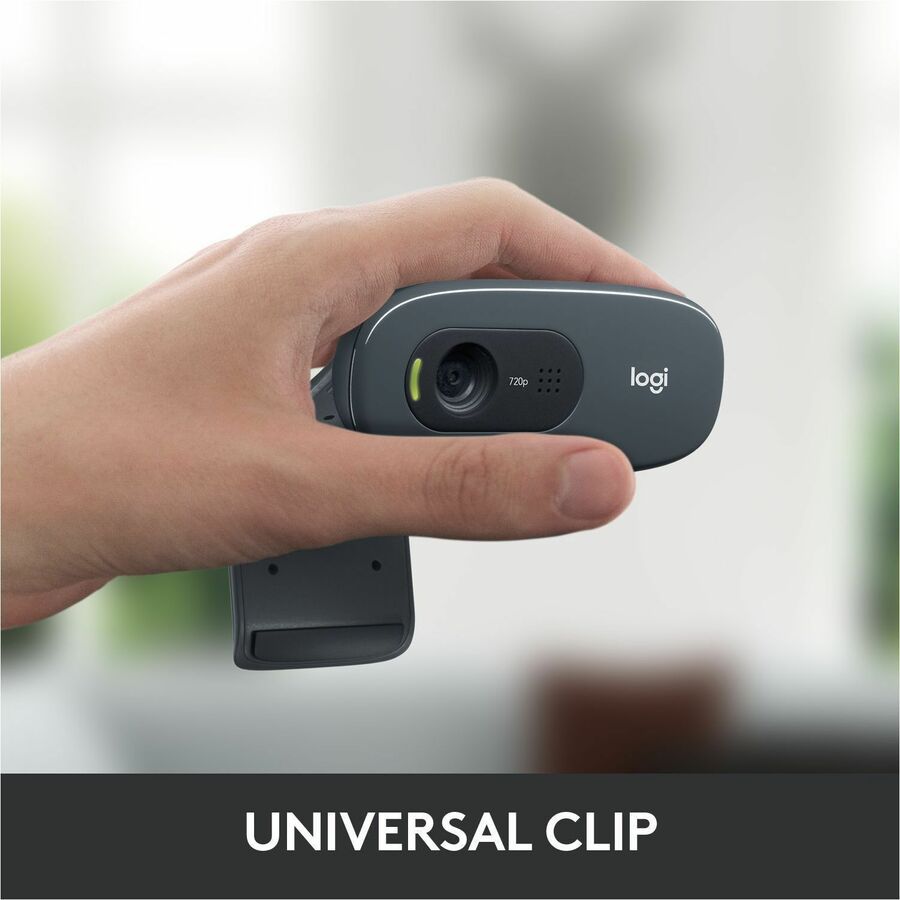 Logitech C270 Webcam - 30 fps - Black - USB 2.0 - 1 Each