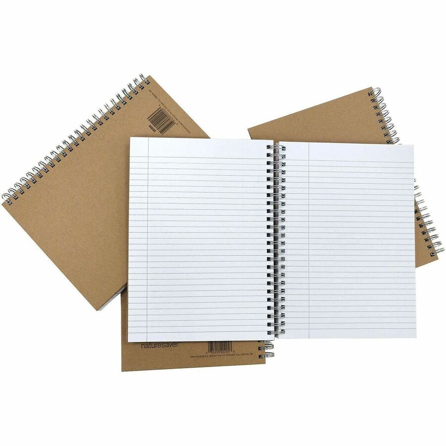 Nature Saver Hardcover Twin Wire Notebooks