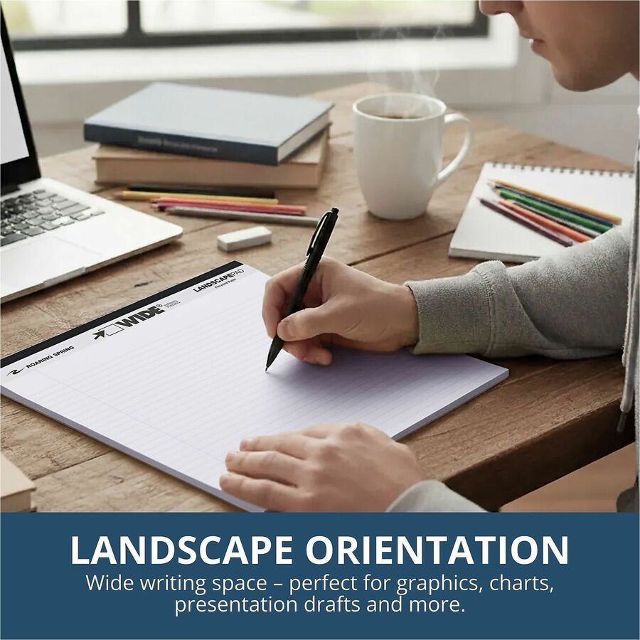 Roaring Spring Wide College Ruled Landscape Legal Pad