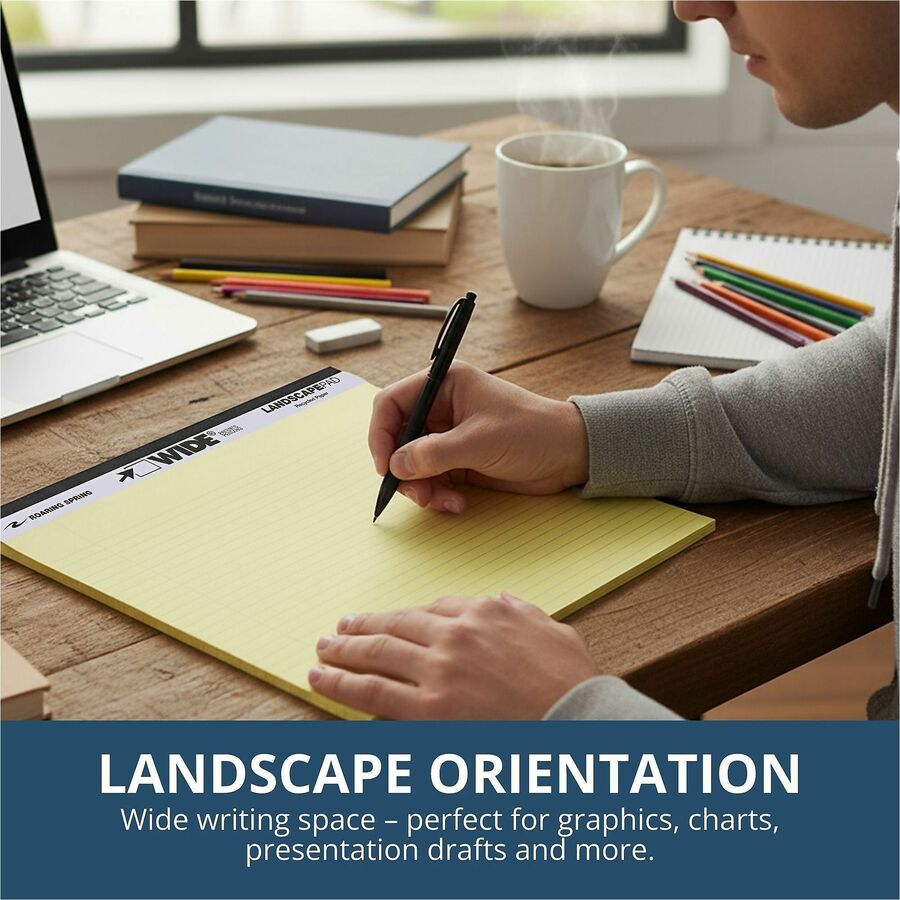 Roaring Spring Wide College Ruled Landscape Legal Pad