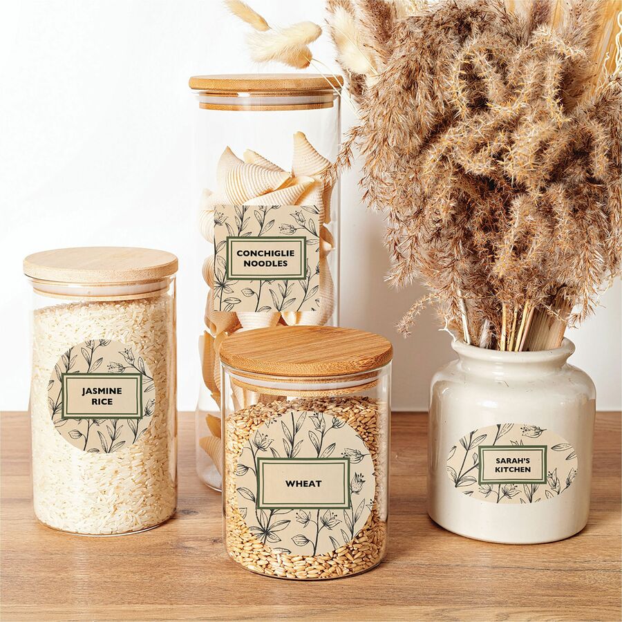 Avery Kraft Brown Round Labels