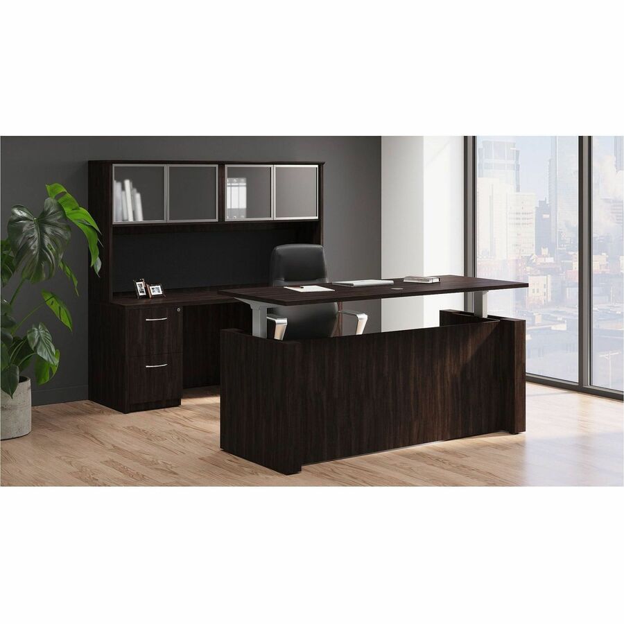 Lorell Essentials Series Hutch Tackboards