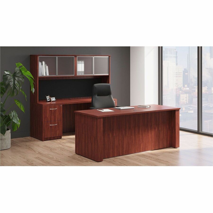 Lorell Essentials Series Hutch Tackboards