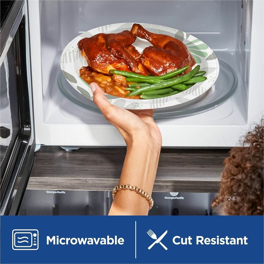Dixie Ultra® Pathways 10-1/16" Heavyweight Paper Plates by GP Pro