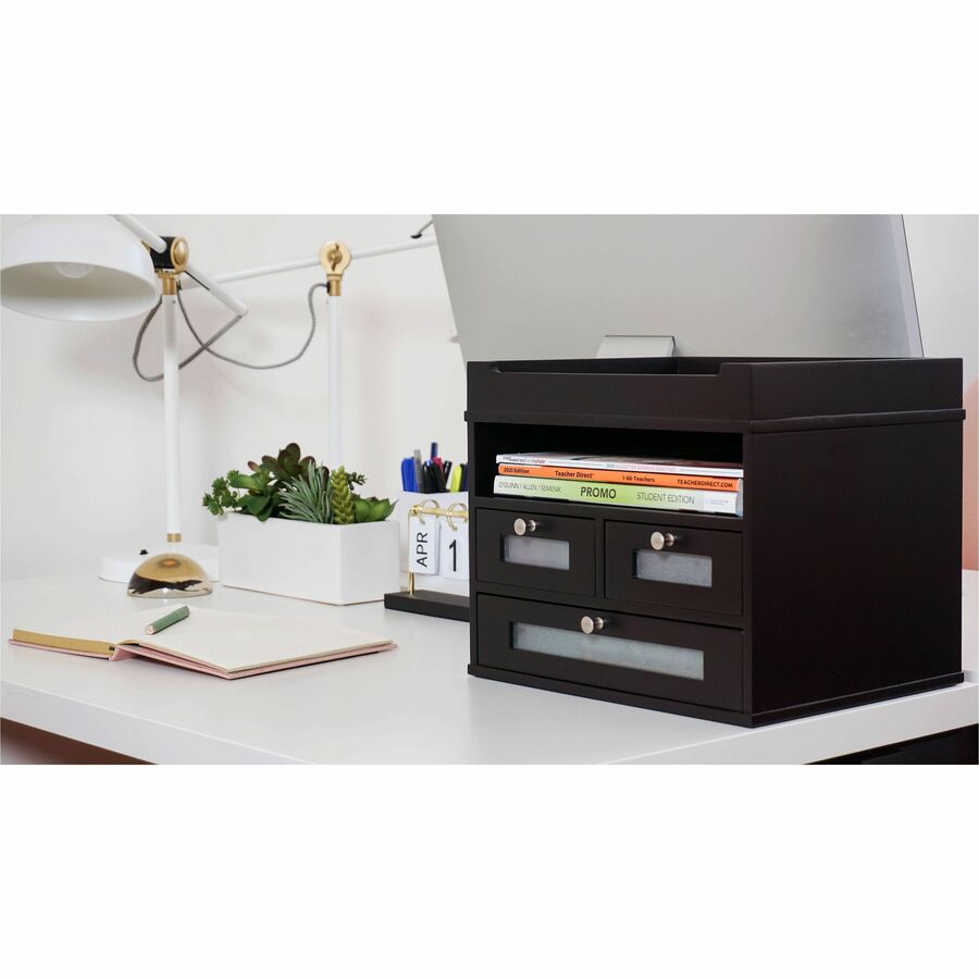 Victor Midnight Black Collection Tidy Tower Organizer