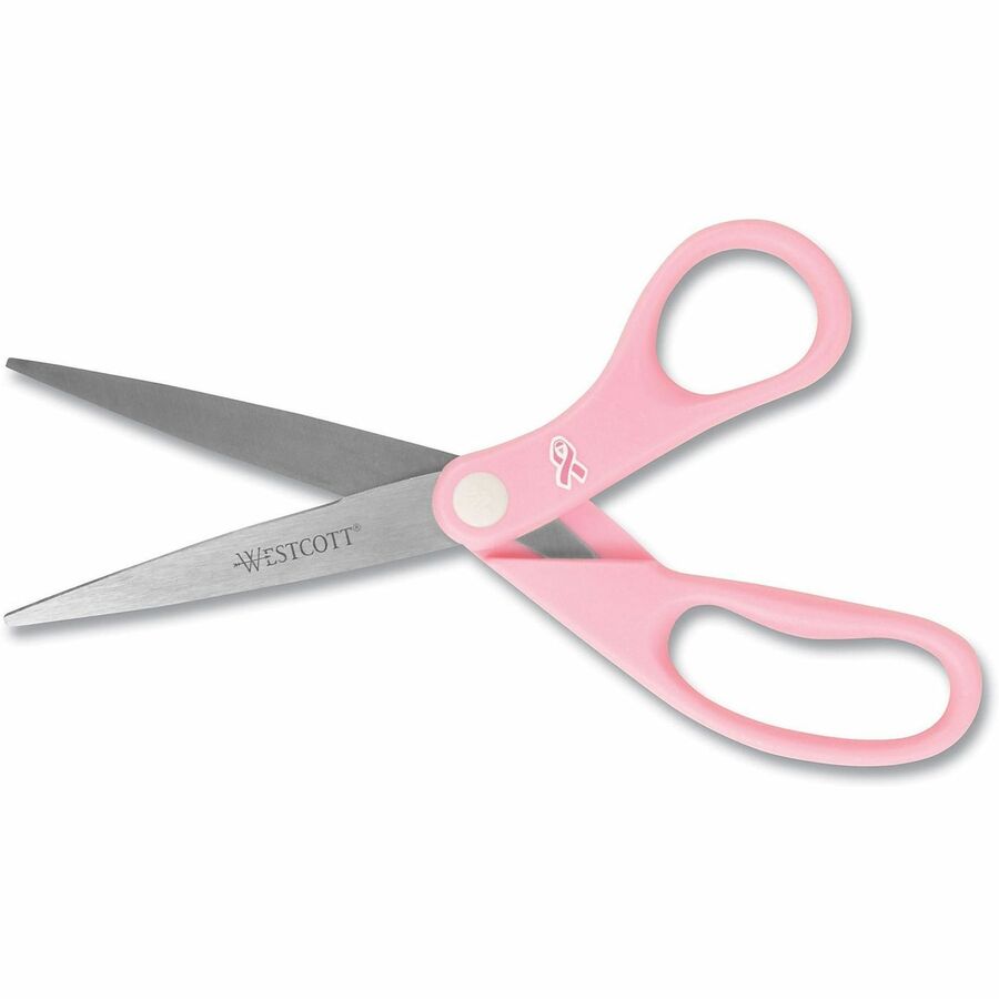 Westcott 8" Breast Cancer Awareness Straight Scissors