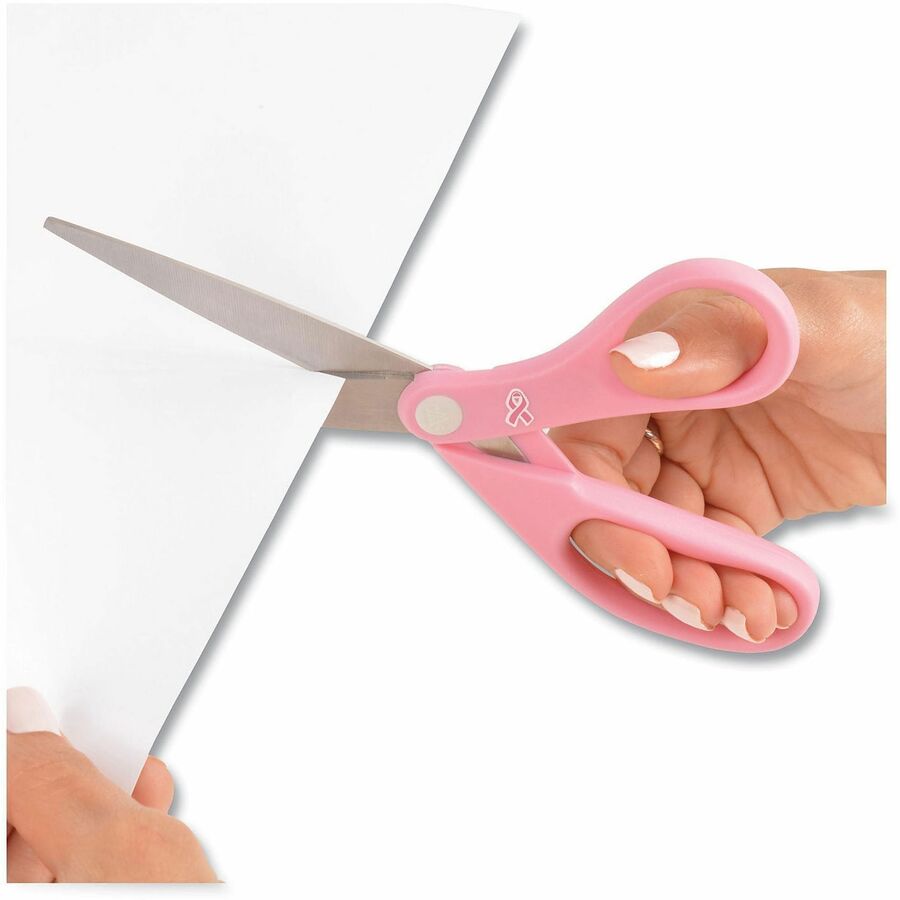 Westcott 8" Breast Cancer Awareness Straight Scissors