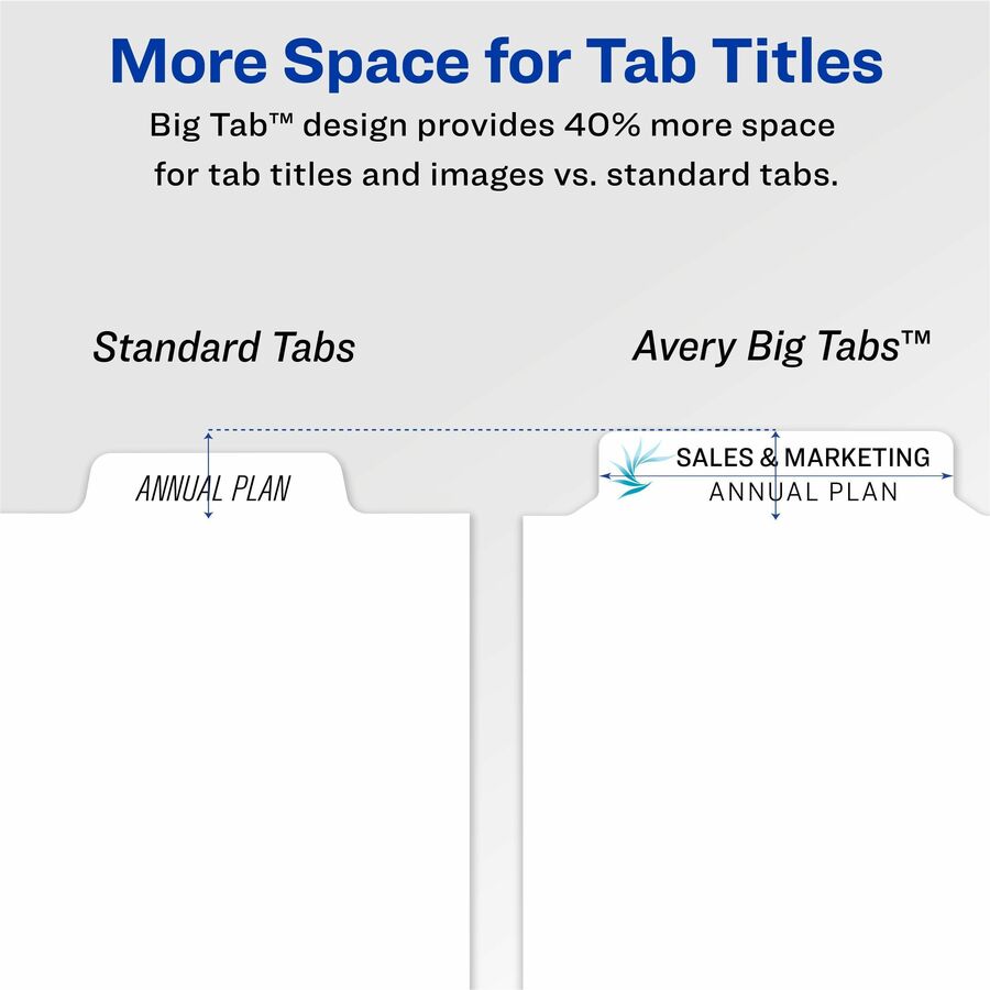 Avery® Big Tab Clear Label Index Maker Dividers