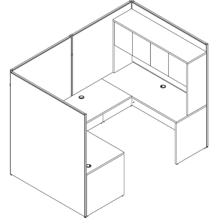 Lorell Essentials Series Rectangular Desk Shell