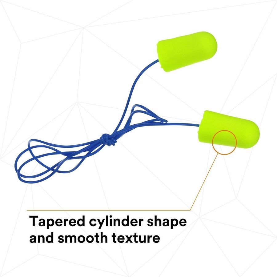 3M soft Yellow Neons Corded Earplugs