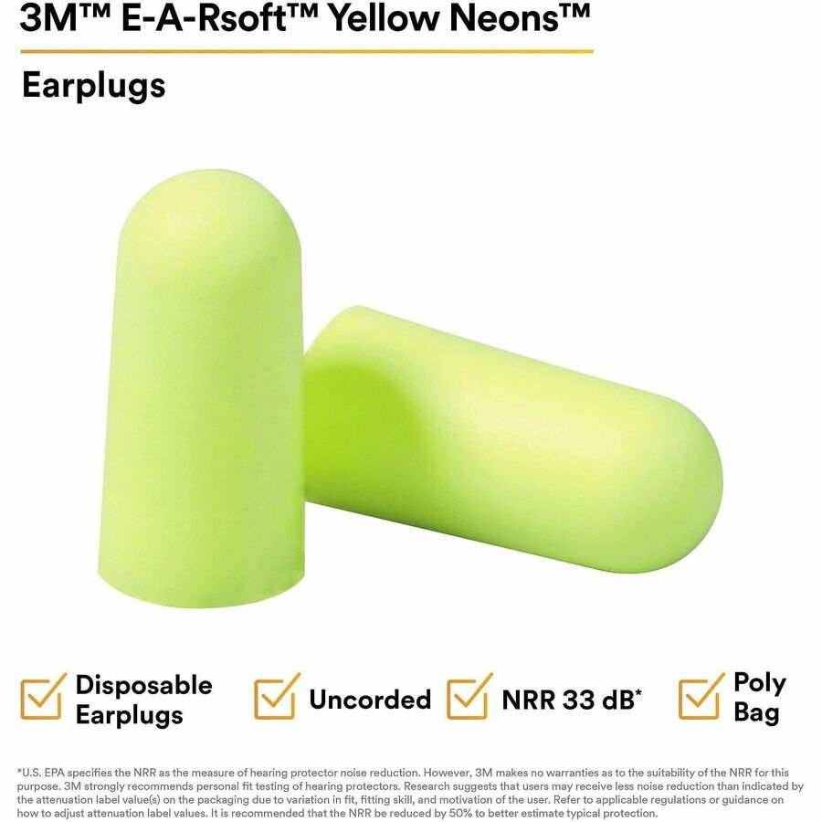 3M soft Neons Uncorded Earplugs