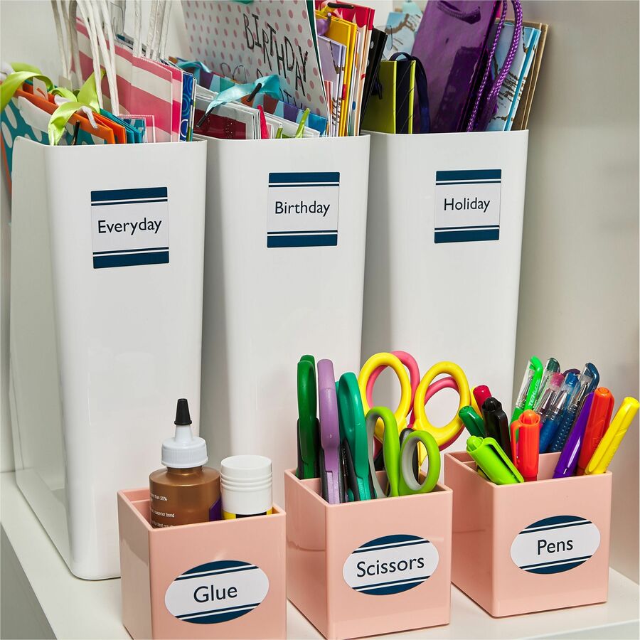 Avery Matte White Square Labels