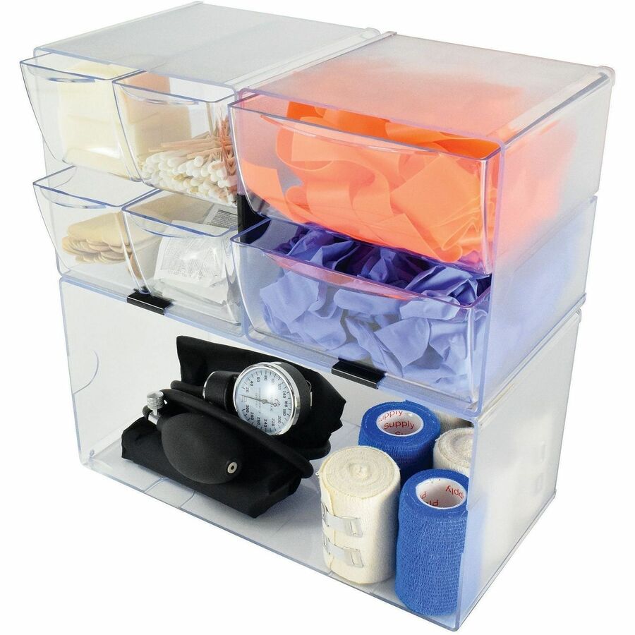 Deflecto Stackable Cube Organizer
