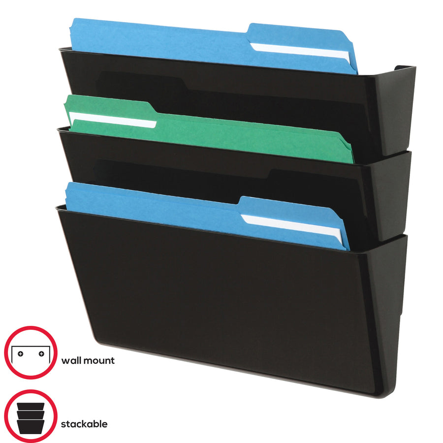 Deflecto Stackable DocuPocket Set