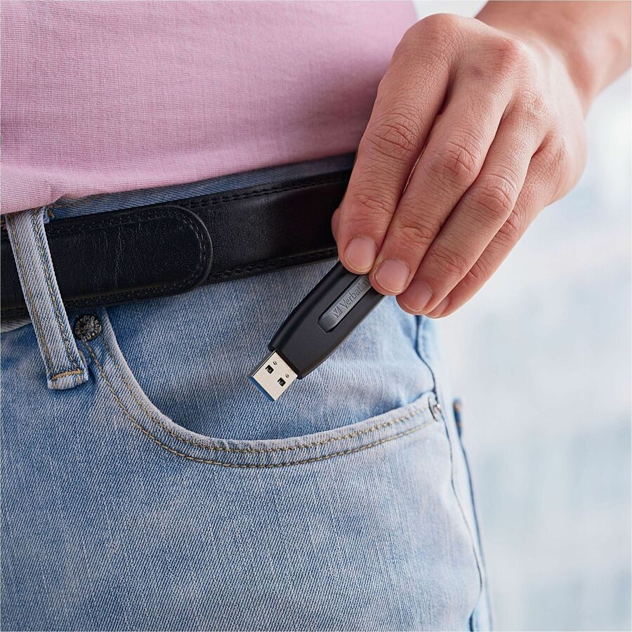Microban 16GB Store 'n' Go V3 USB 3.2 Gen 1 Flash Drive - Gray