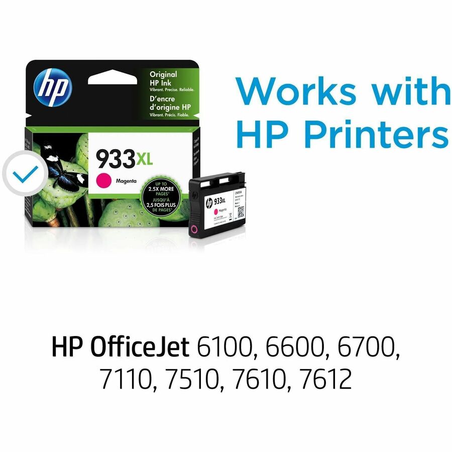 HP 933XL (CN055AN) Original Inkjet Ink Cartridge - Magenta - 1 Each