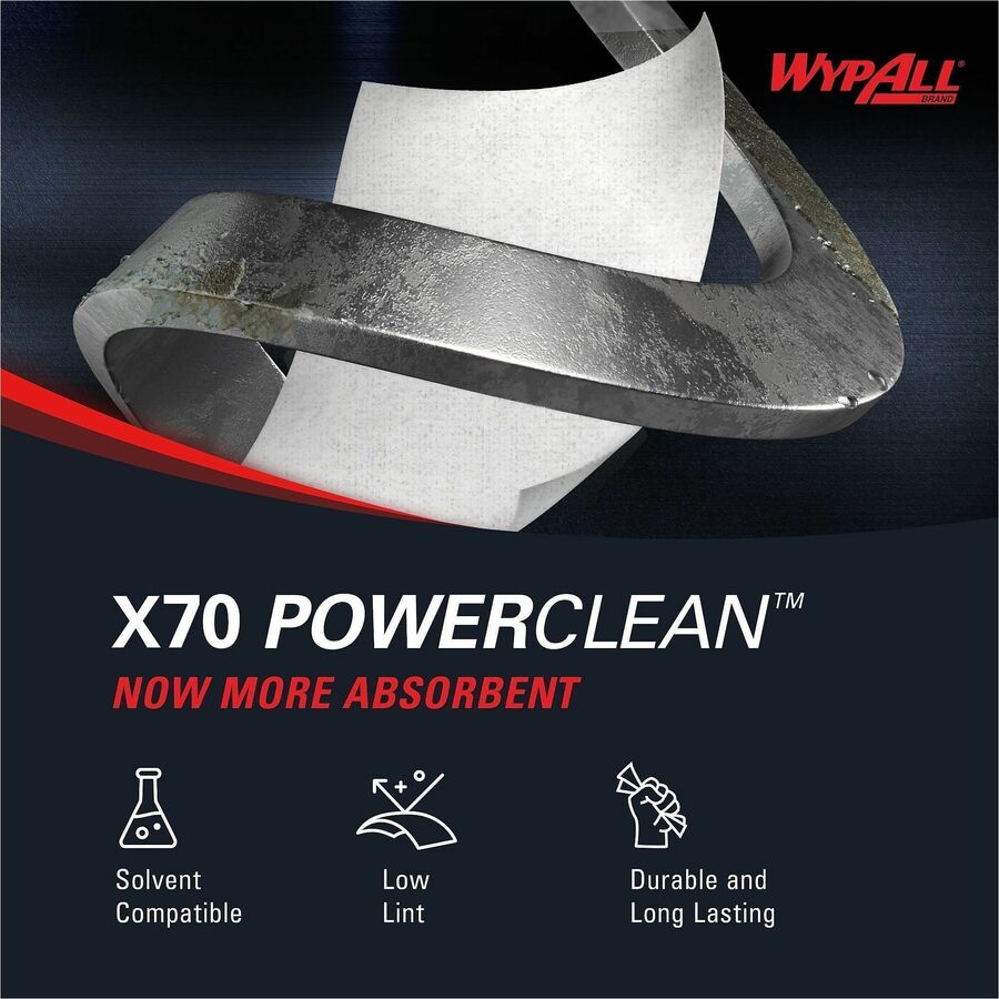 Wypall PowerClean X70 Medium Duty Cloths - Pop-Up Box