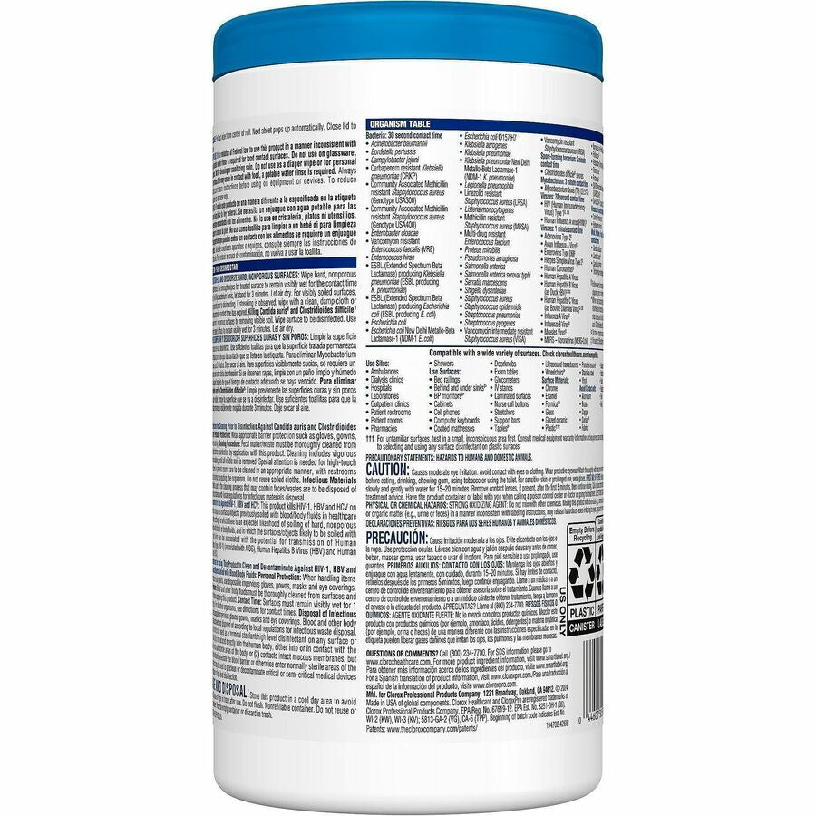 Clorox Healthcare Bleach Germicidal Wipes