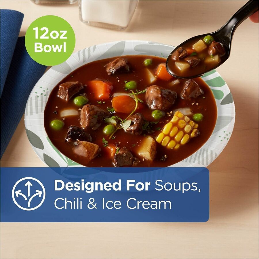Dixie Ultra® Pathways 12 oz Heavyweight Paper Bowls by GP Pro