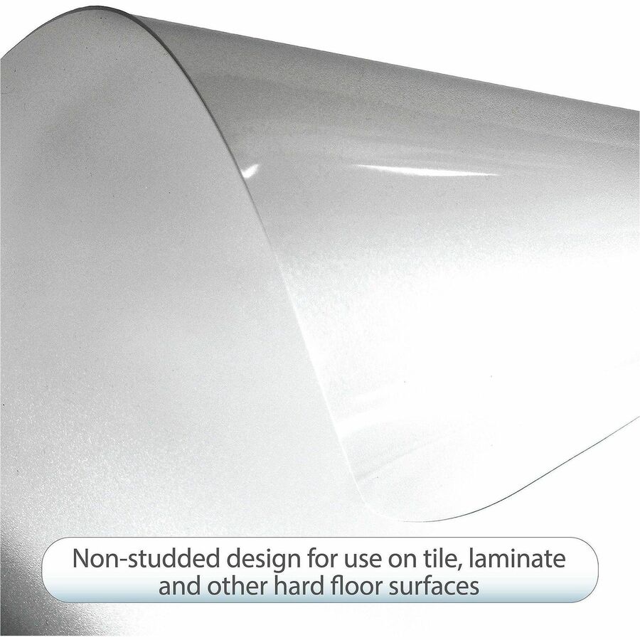 Lorell Rectangular Non-Studded Chair Mat for Hard Floors - 36" x 48"