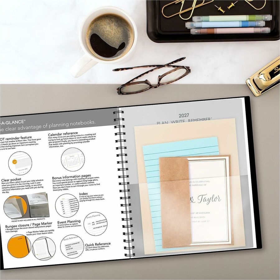 At-A-Glance Plan. Write. Remember. Undated Planning Notebook with Reference Calendars