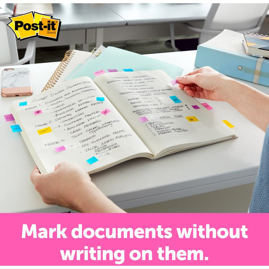 Post-it® Flags in Desk Grip Dispenser
