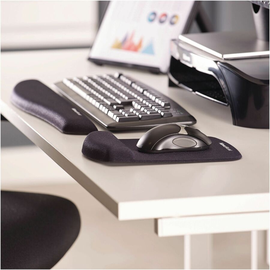 Fellowes PlushTouch Microban Keyboard Wrist Rest