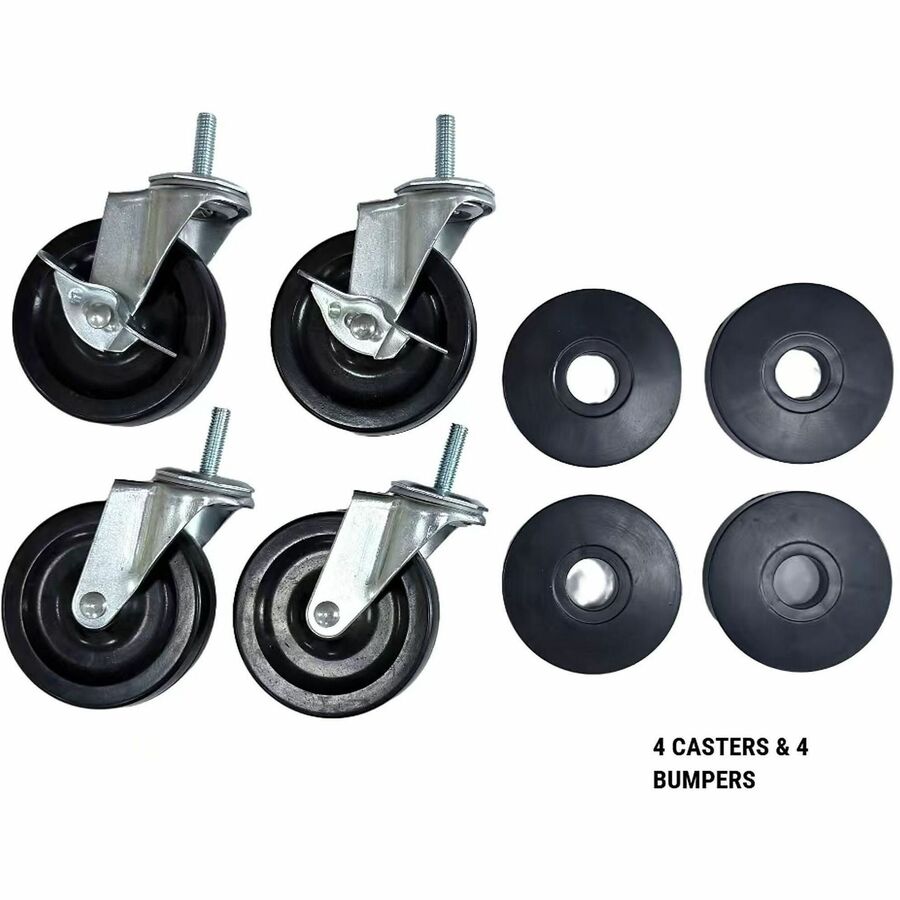 Lorell Industrial Wire Shelving Caster Kit