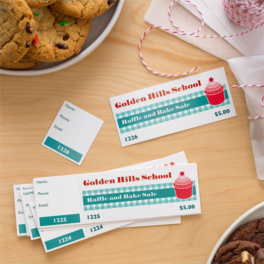 Avery Event Tickets with Tear-Away Stubs