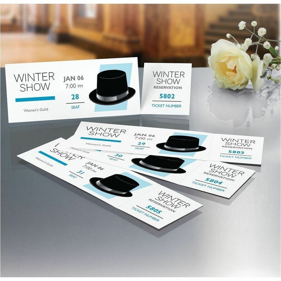 Avery Event Tickets with Tear-Away Stubs