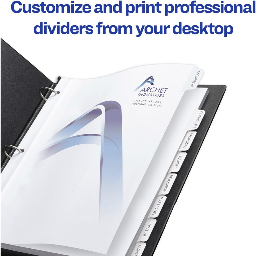 Avery® Customizable Print-On Dividers