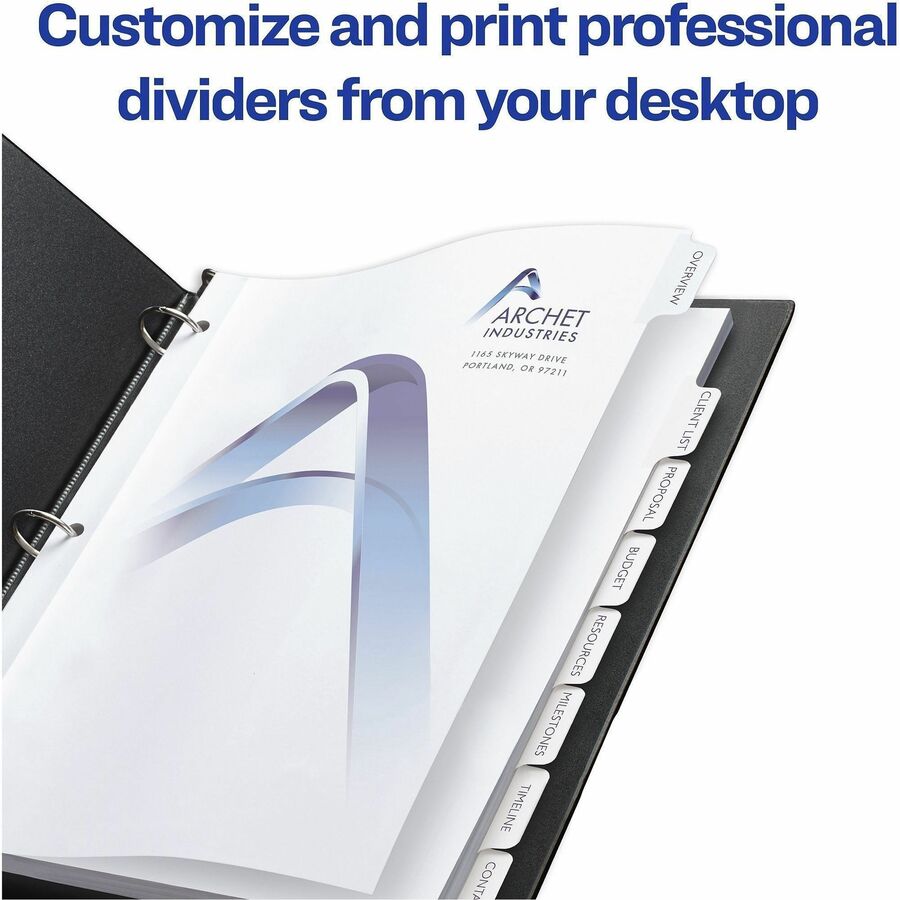 Avery® Customizable Print-On Dividers