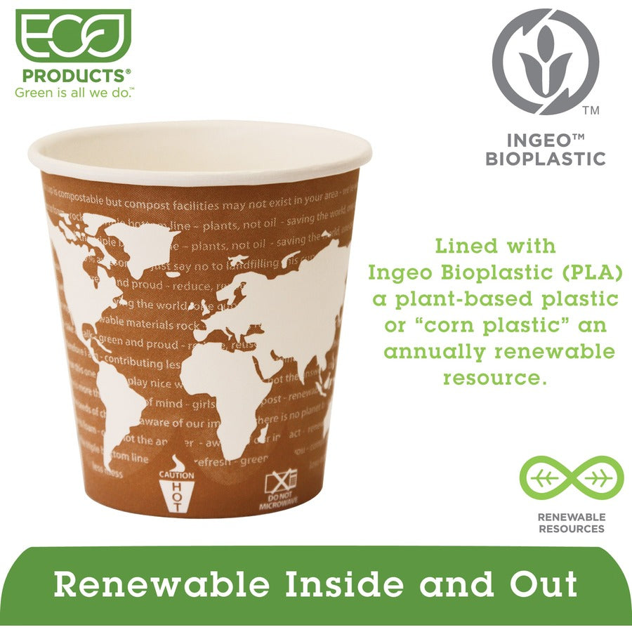 Eco-Products 10 oz World Art Hot Beverage Cups