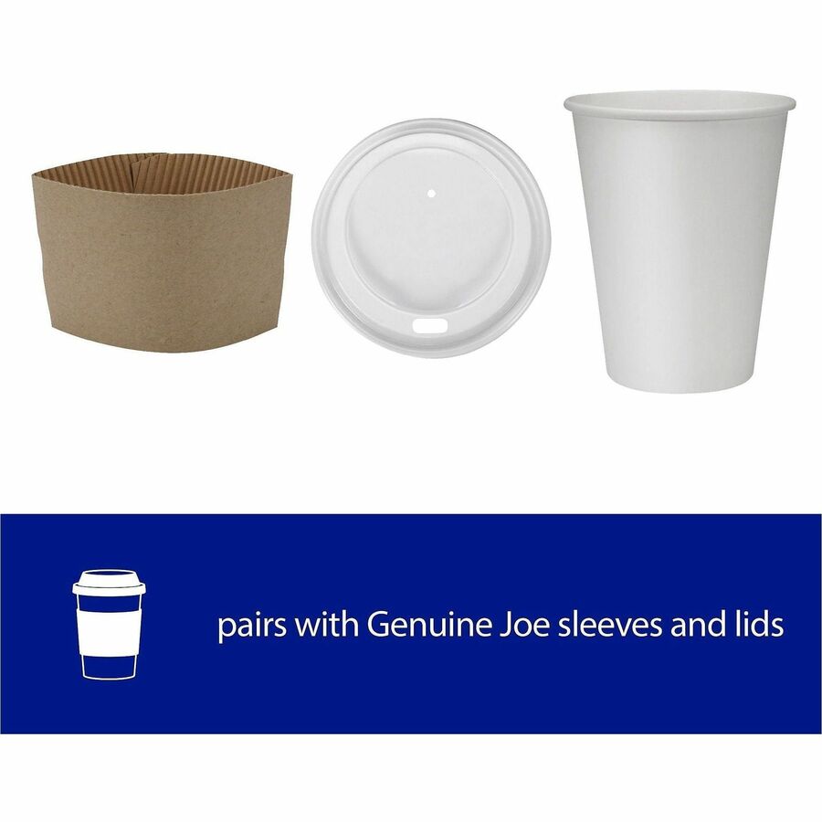 Genuine Joe 12 oz Disposable Hot Cups