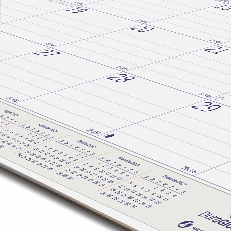 Blueline DuraGlobe Monthly Desk Pad Calendar