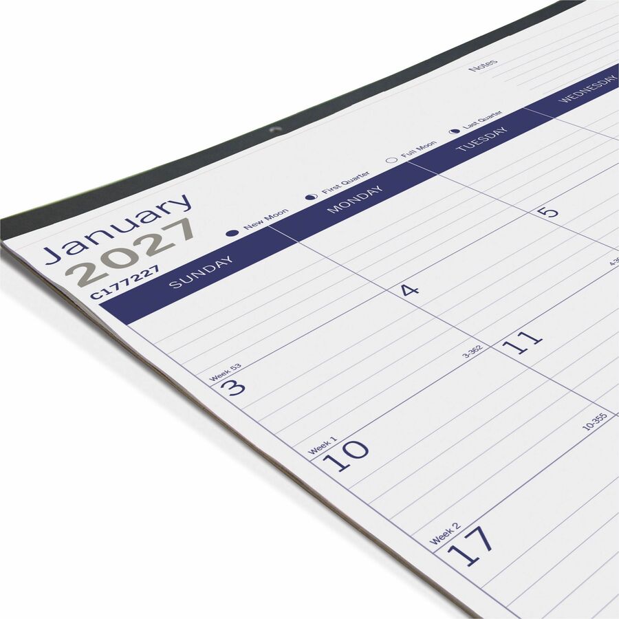 Blueline DuraGlobe Monthly Desk Pad Calendar