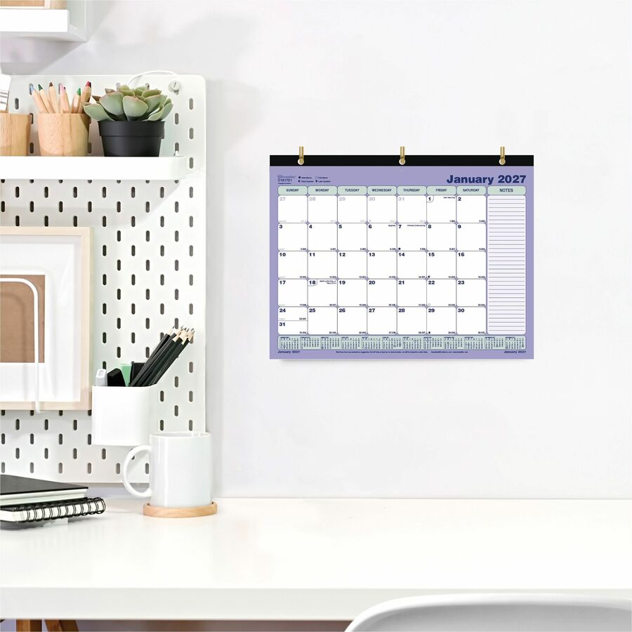 Brownline 12-Month Monthly Desk Pad/Calendar